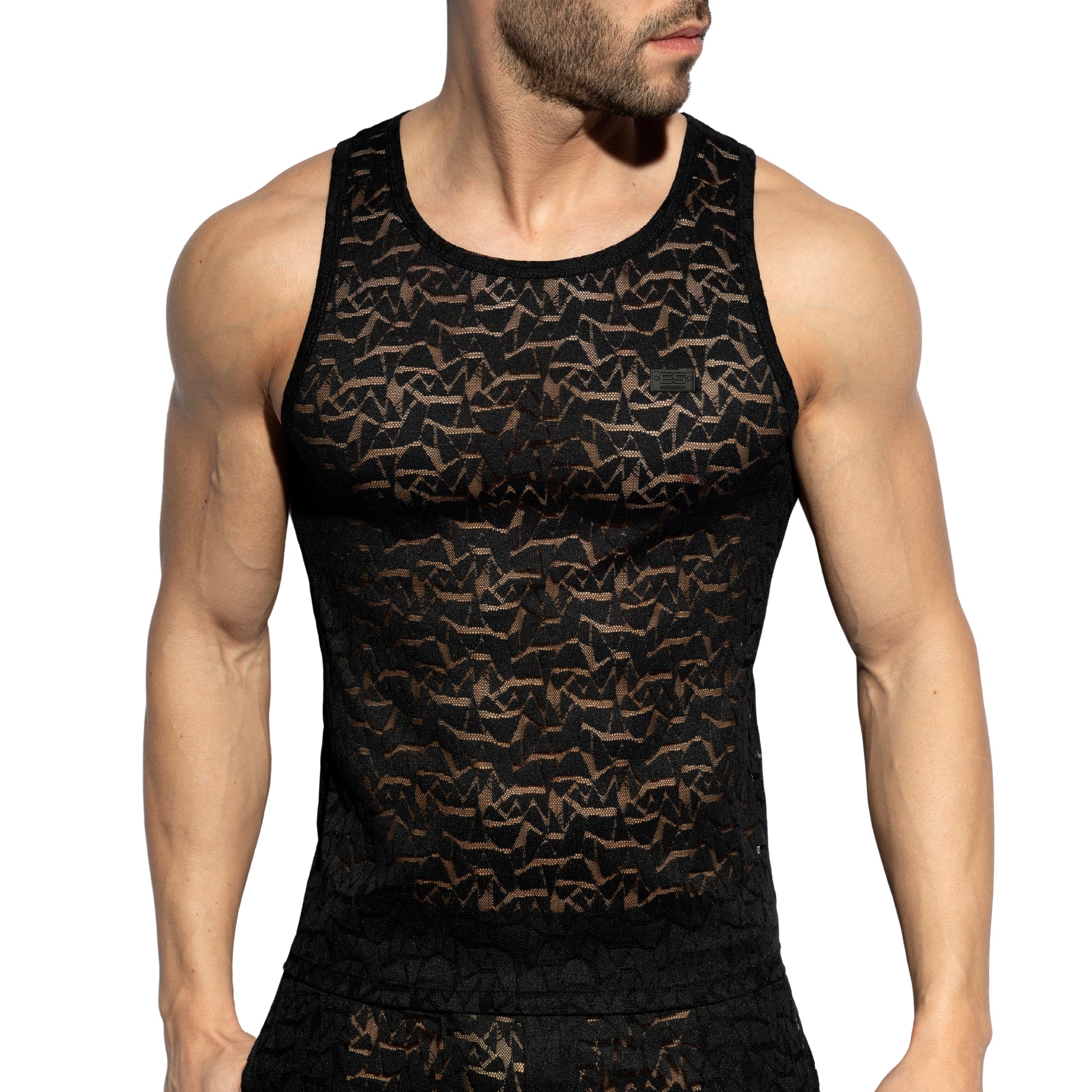 ES Collection Spider Tank Top Black TS329