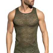 ES Collection Spider Tank Top Khaki TS329