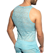 ES Collection Spider Tank Top Sky Blue TS329