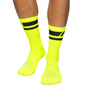 Addicted AD Neon Socks Neon Yellow AD1217