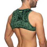 Addicted Velvet Shady Harness Green AD1236