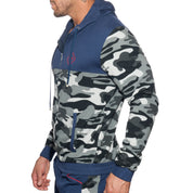 Addicted Sport Camo Jacket Navy AD659