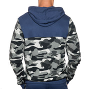 Addicted Sport Camo Jacket Navy AD659