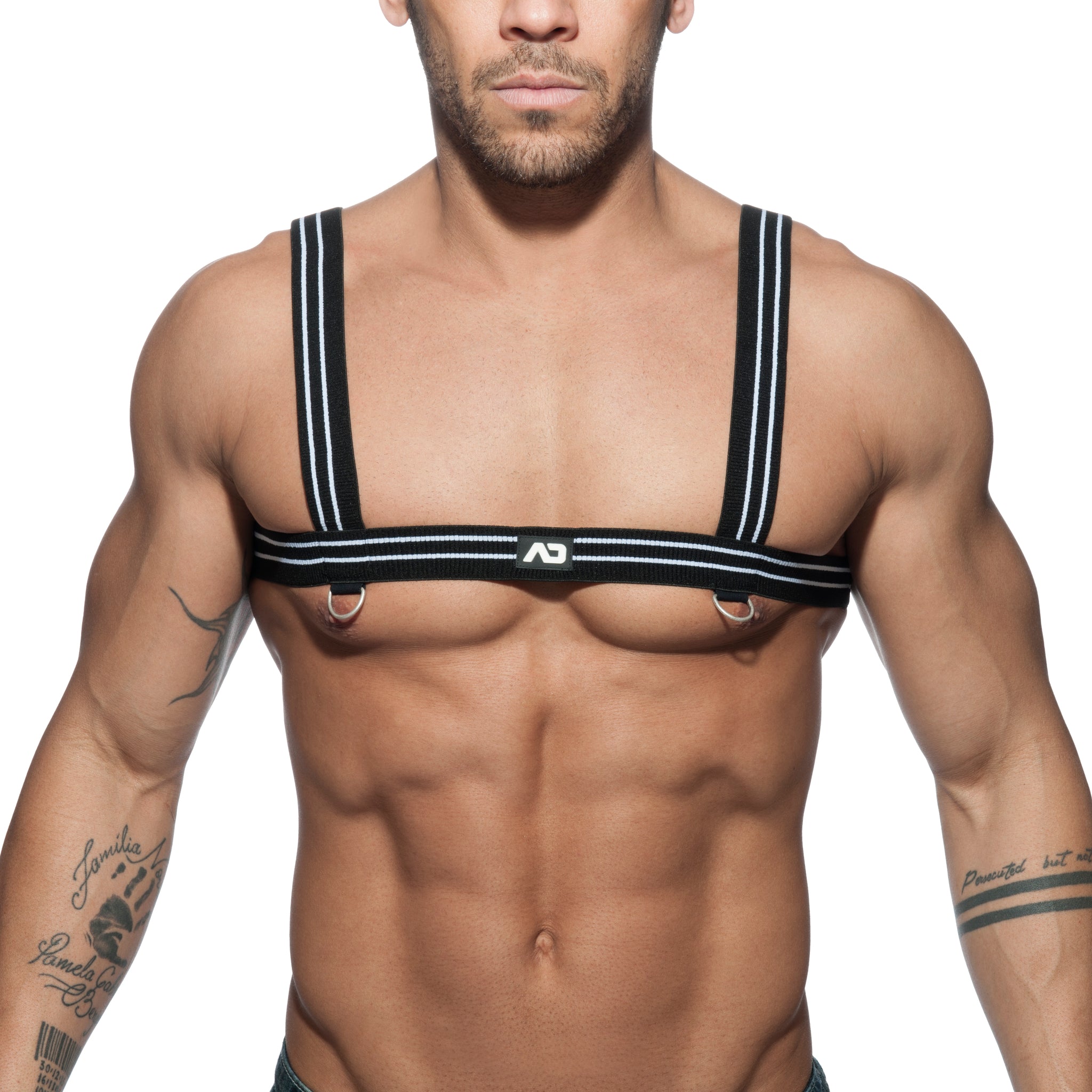 Addicted Stripes Harness White AD676