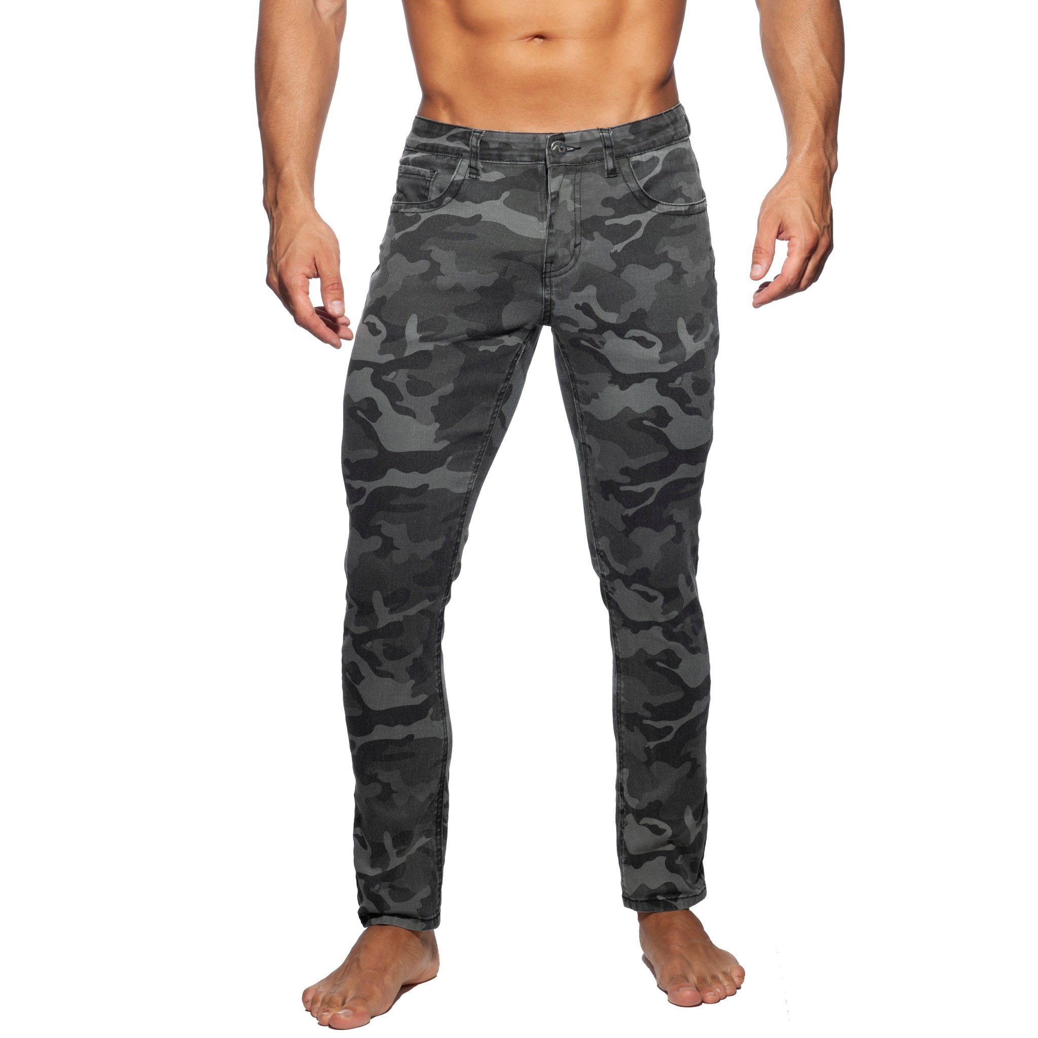 Addicted Camo Jeans Grey Camouflage AD837