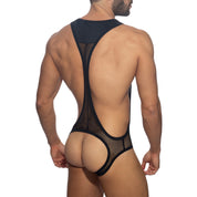 Addicted Sexy Mesh Singlet Black ADP03