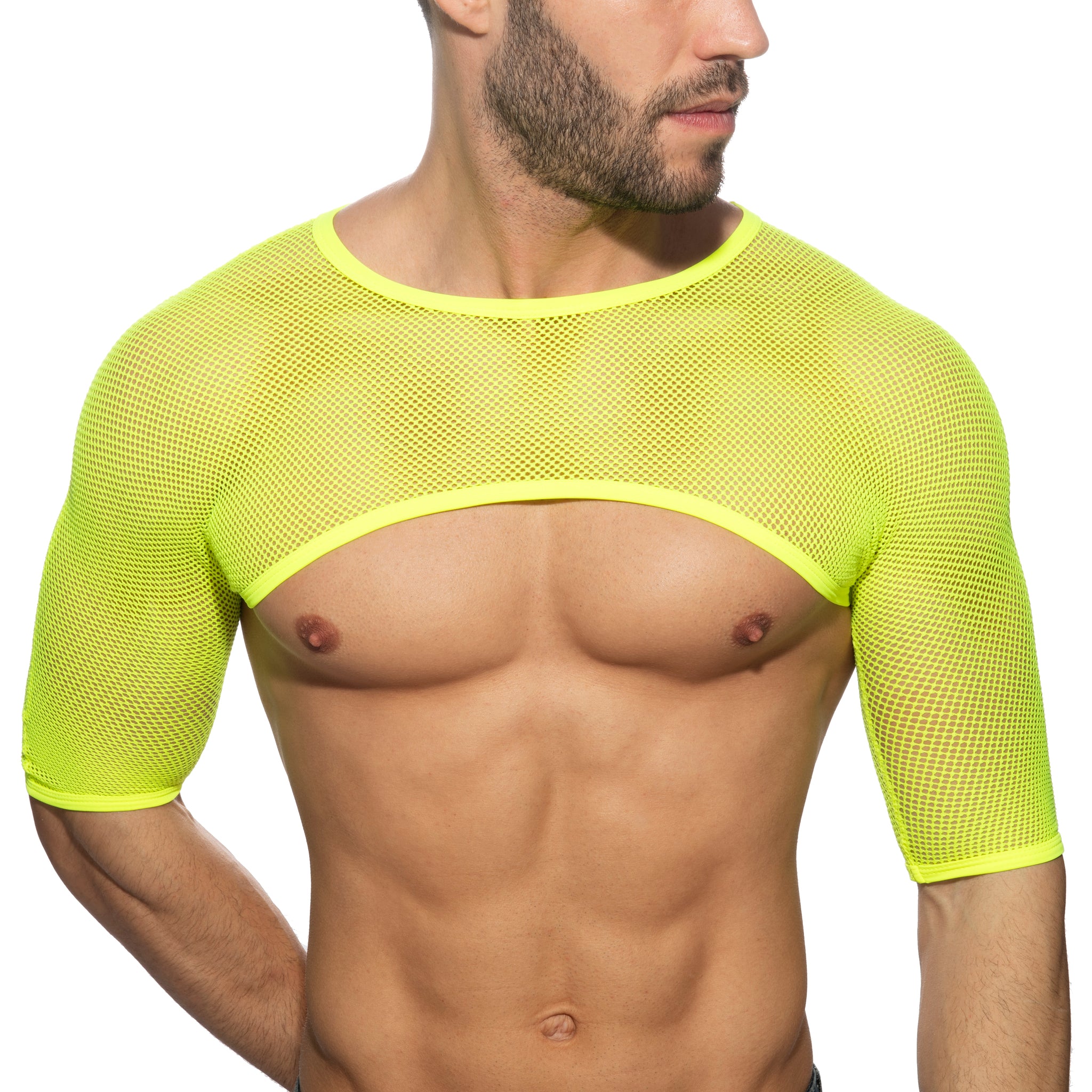 Addicted Shoulder Top Neon Yellow ADP04