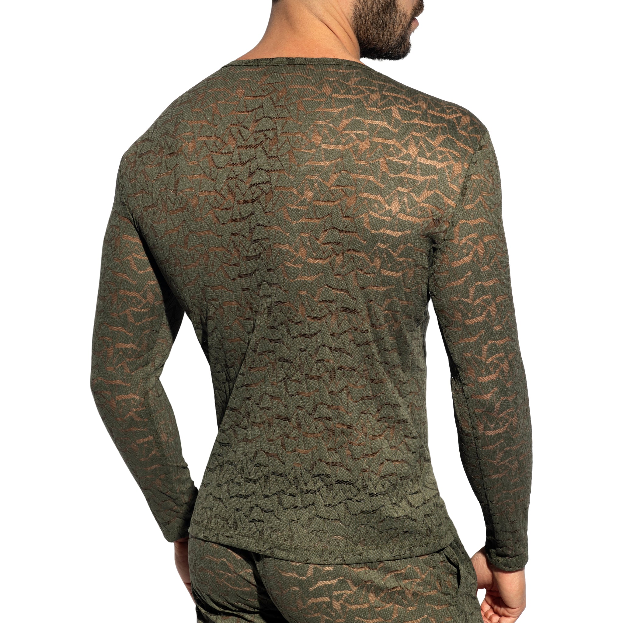 ES Collection Spider Long Sleeves T-Shirt Khaki TS322