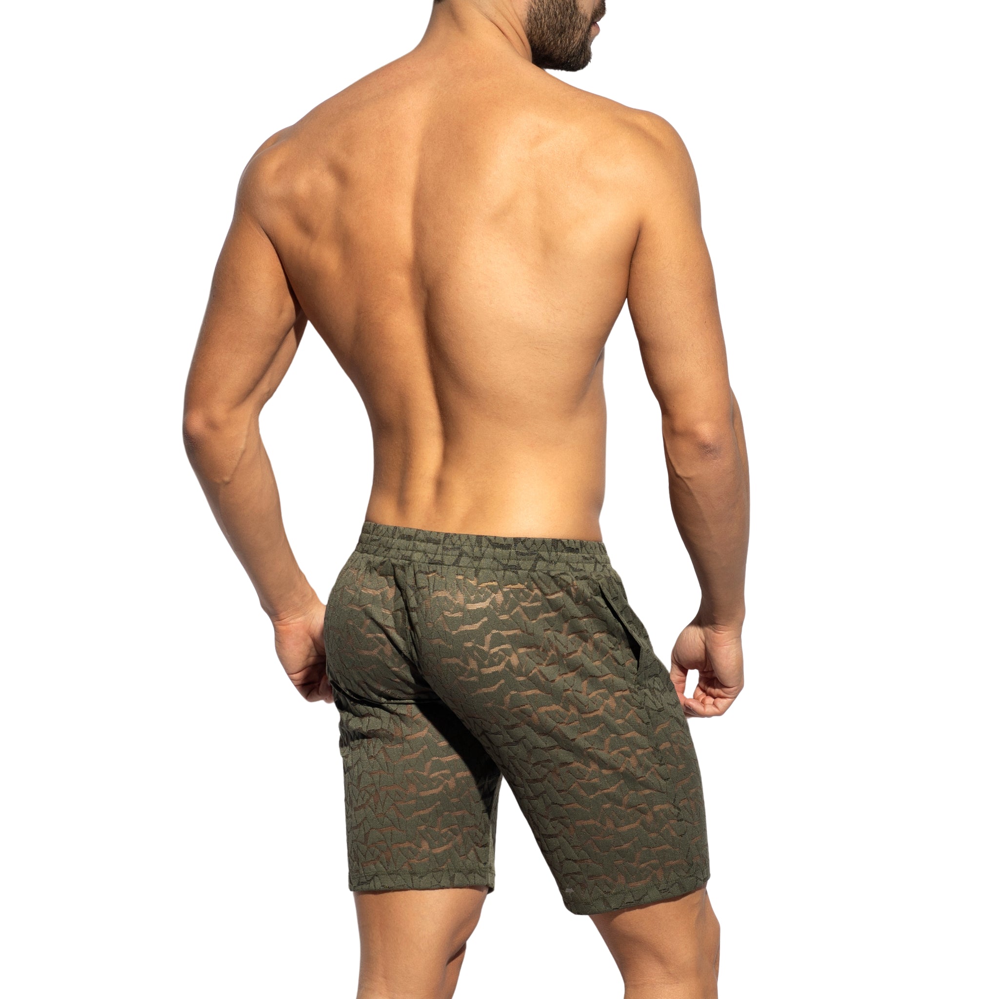 ES Collection Spider Bermuda Shorts Khaki SP311