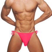 Addicted Ring Up Swim Bikini Neon Pink ADS246