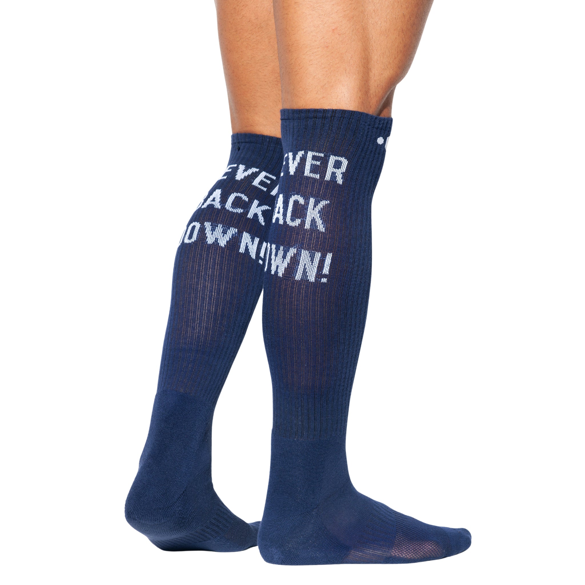 ES Collection Never Back Down Socks Navy SCK09