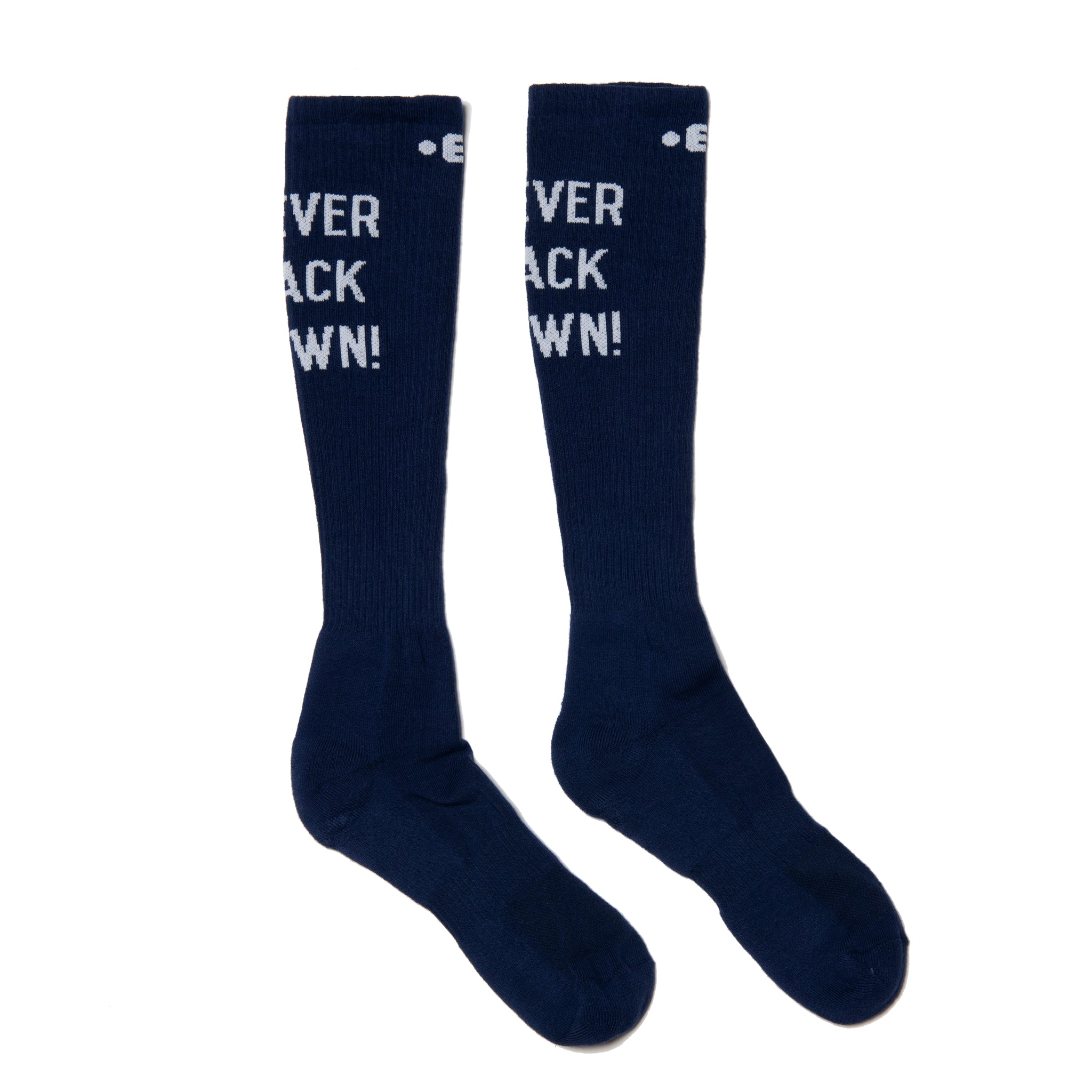 ES Collection Never Back Down Socks Navy SCK09