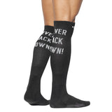 ES Collection Never Back Down Socks Black SCK09