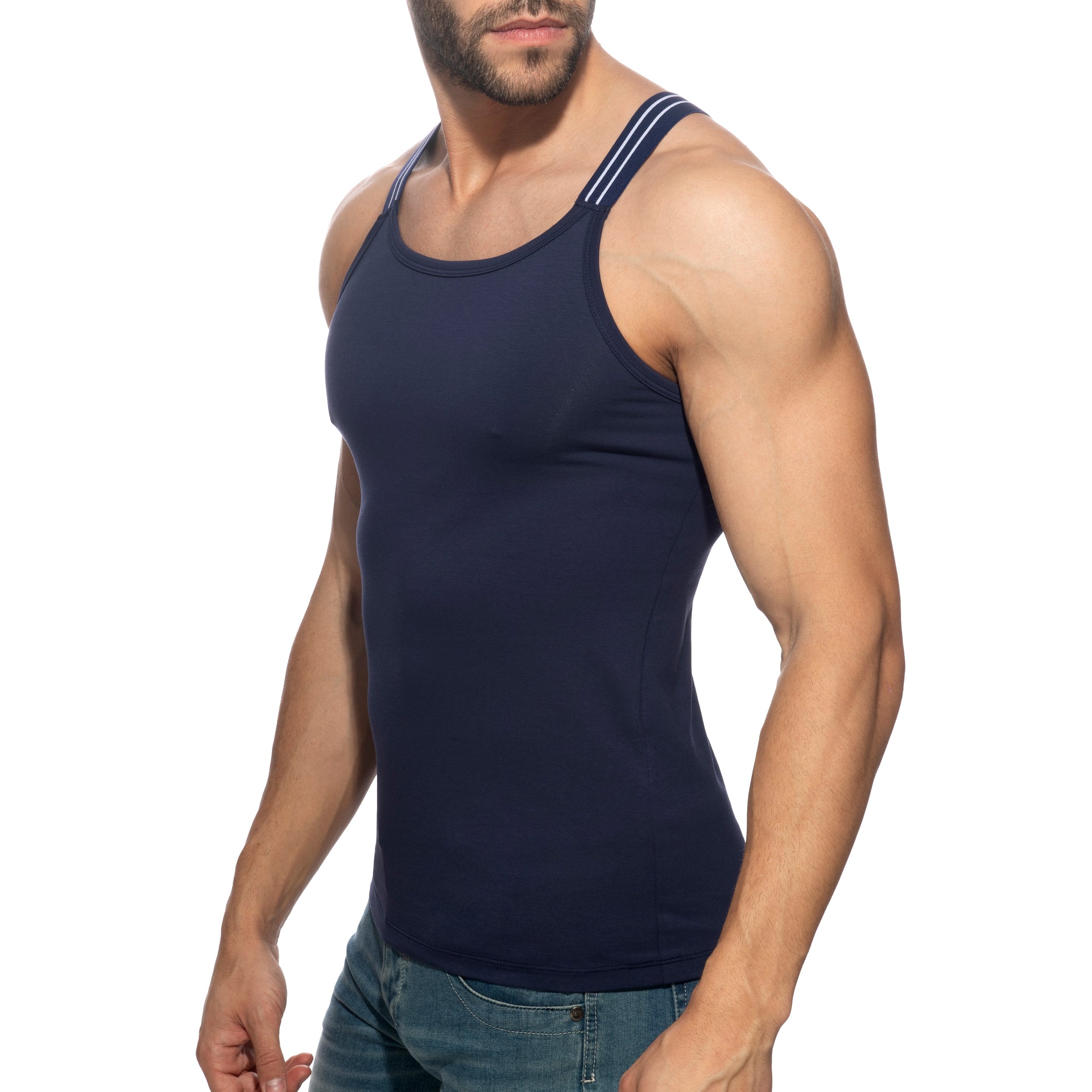 Addicted Sitges Slim Fit Tank Top Navy AD1260