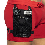 ES Collection Removable Pocket Sports Shorts Red SP287