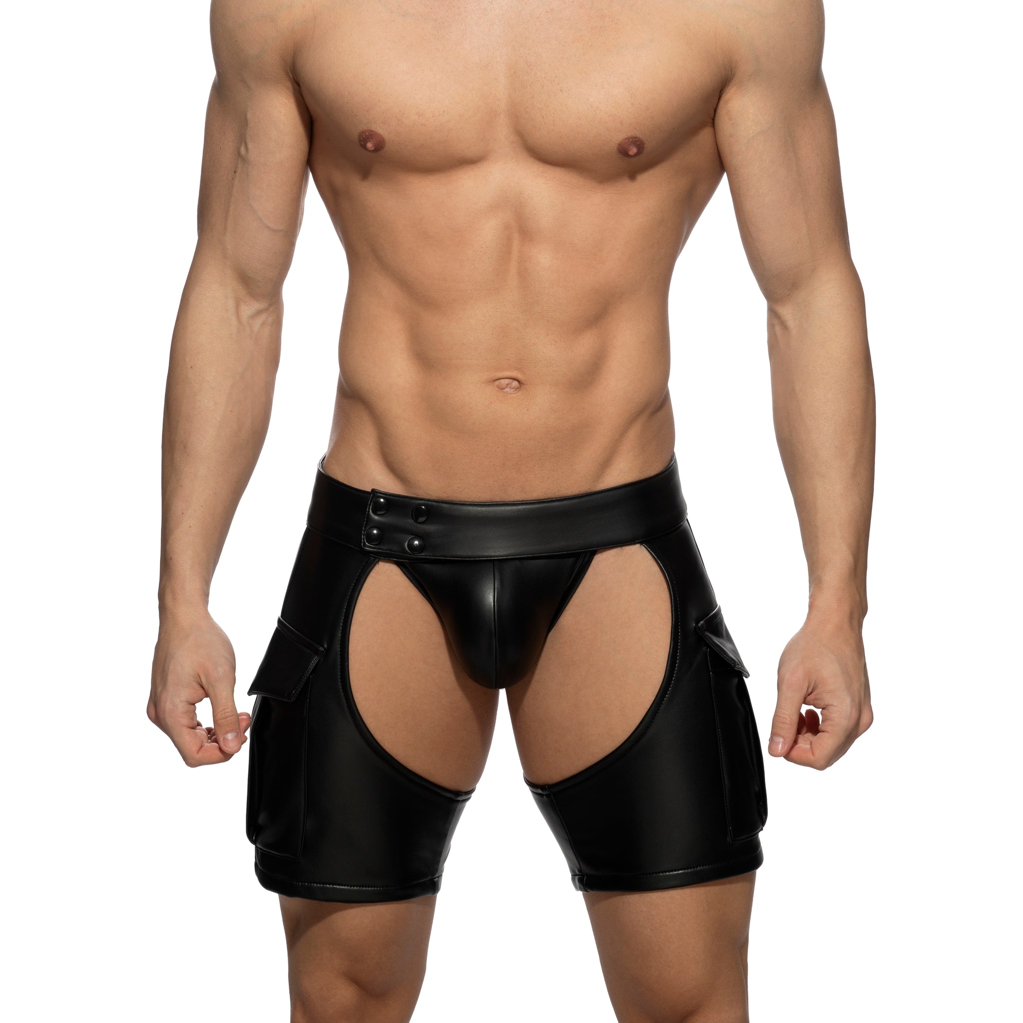 AD Fetish Chaps Shorts Black ADF194