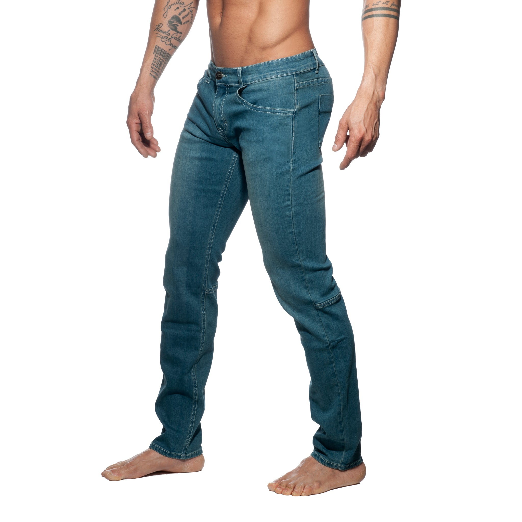 Addicted Squat Jeans Blue Jeans AD804