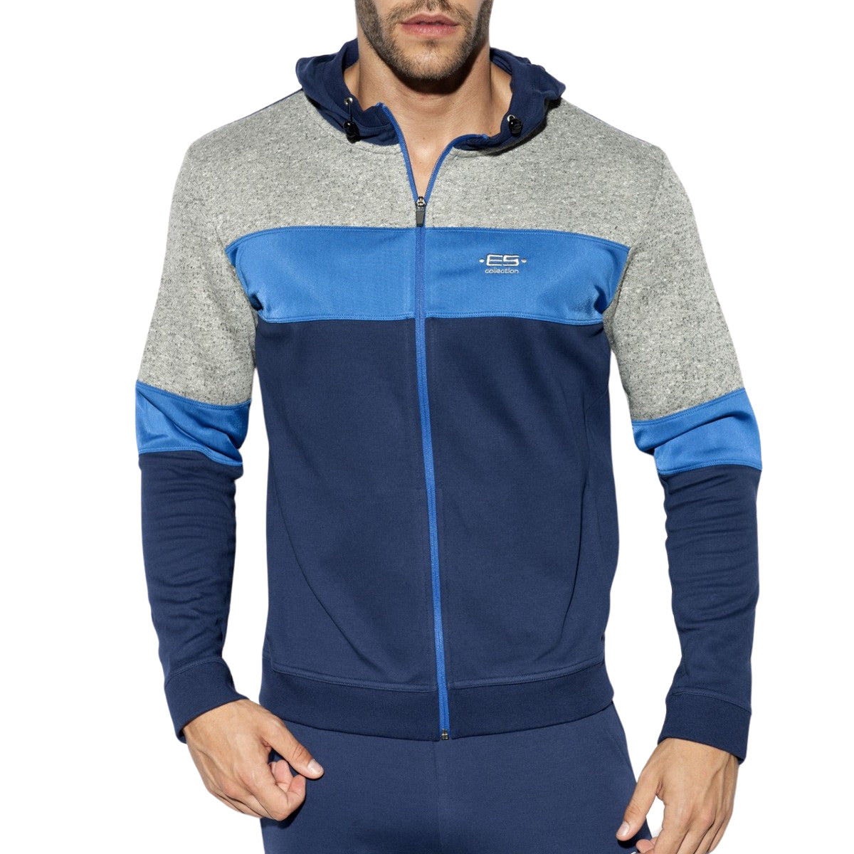 ES Collection Rustic Combi Sport Jacket Navy SP223