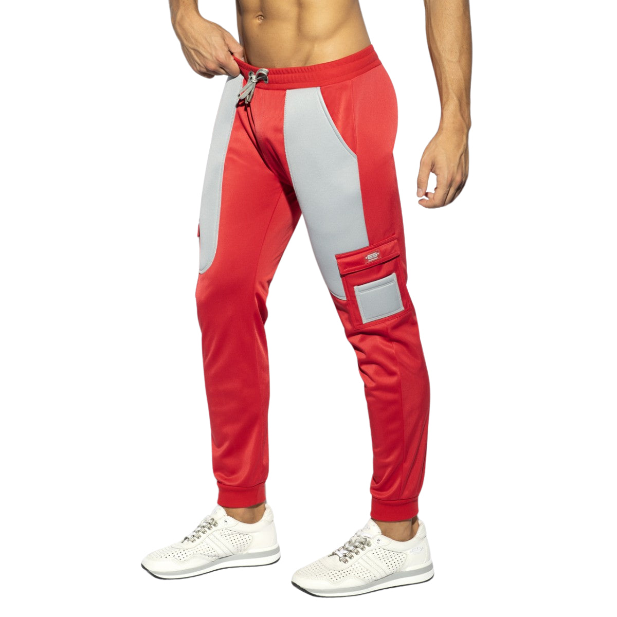 ES Collection Foam Patches Sports Pants Red SP269