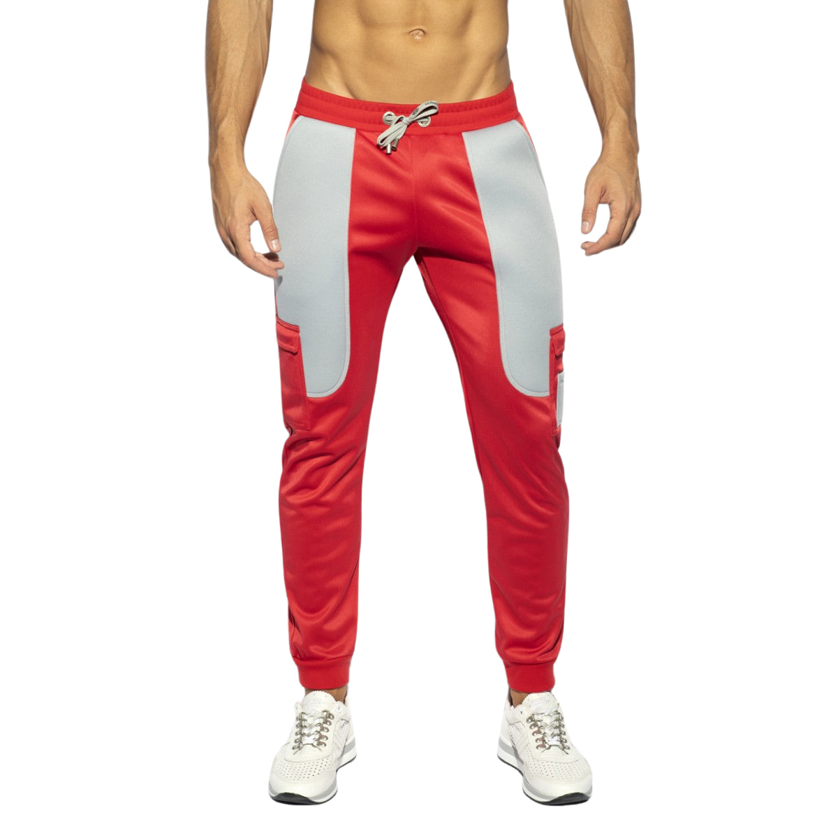 ES Collection Foam Patches Sports Pants Red SP269