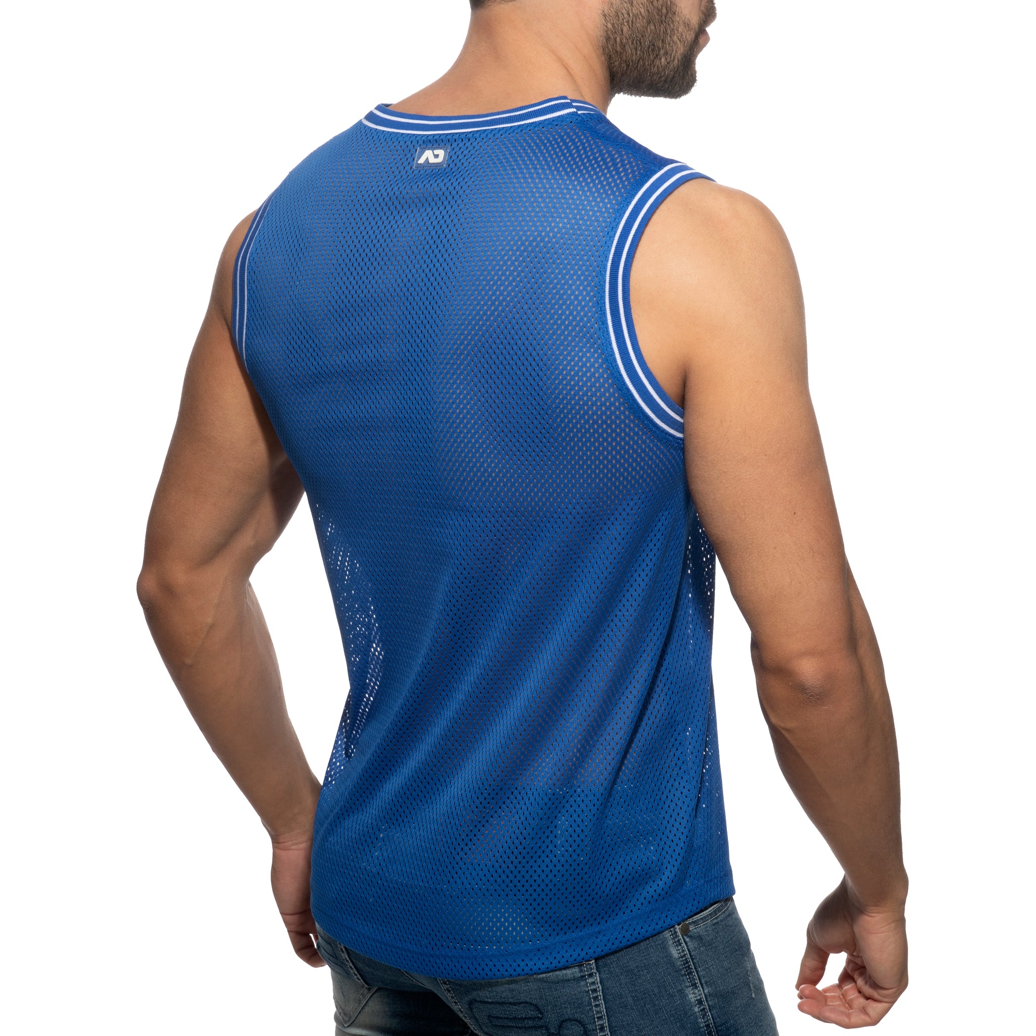 Addicted Slam V-Neck Sleeveless T-Shirt Royal Blue AD1281