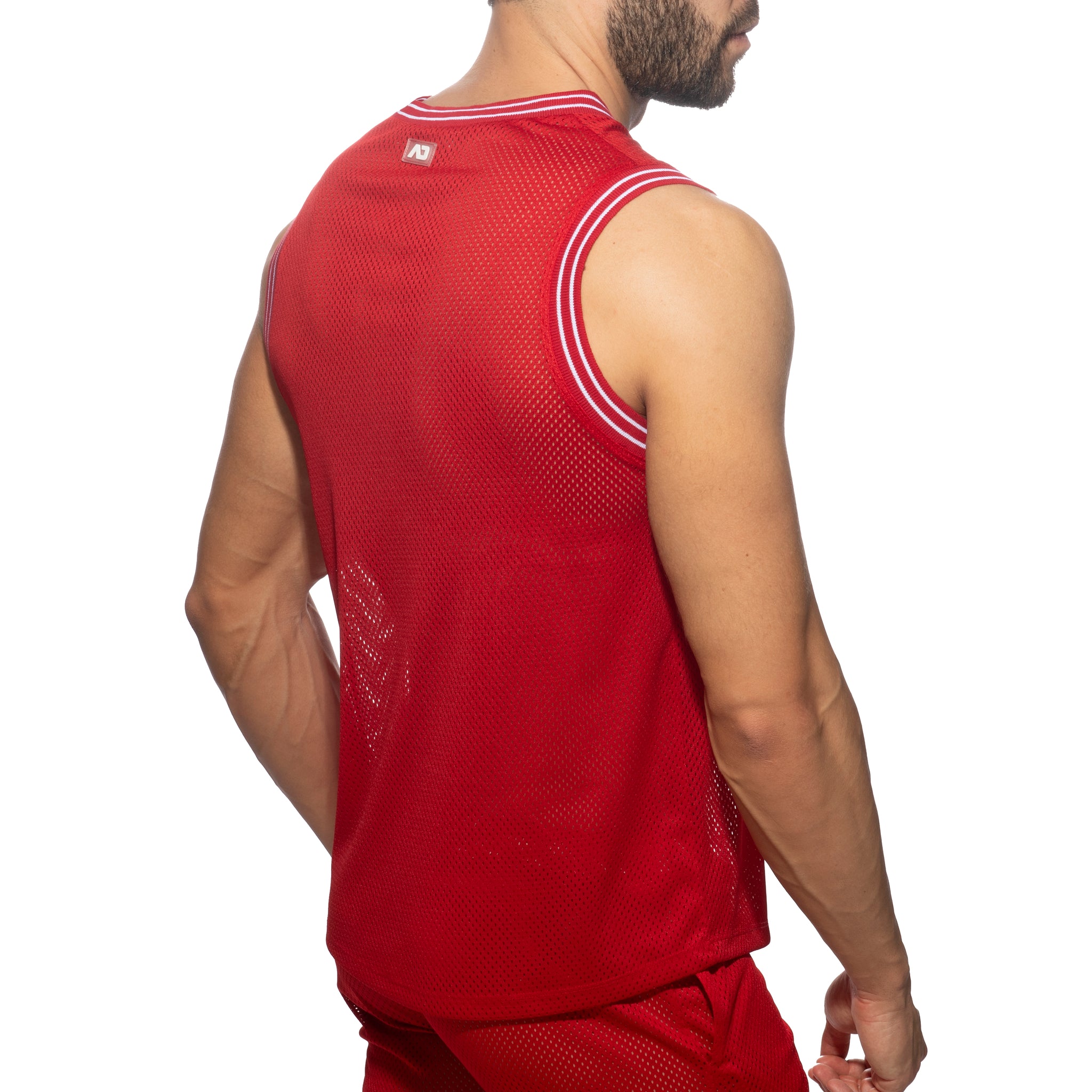 Addicted Slam V-Neck Sleeveless T-Shirt Red AD1281