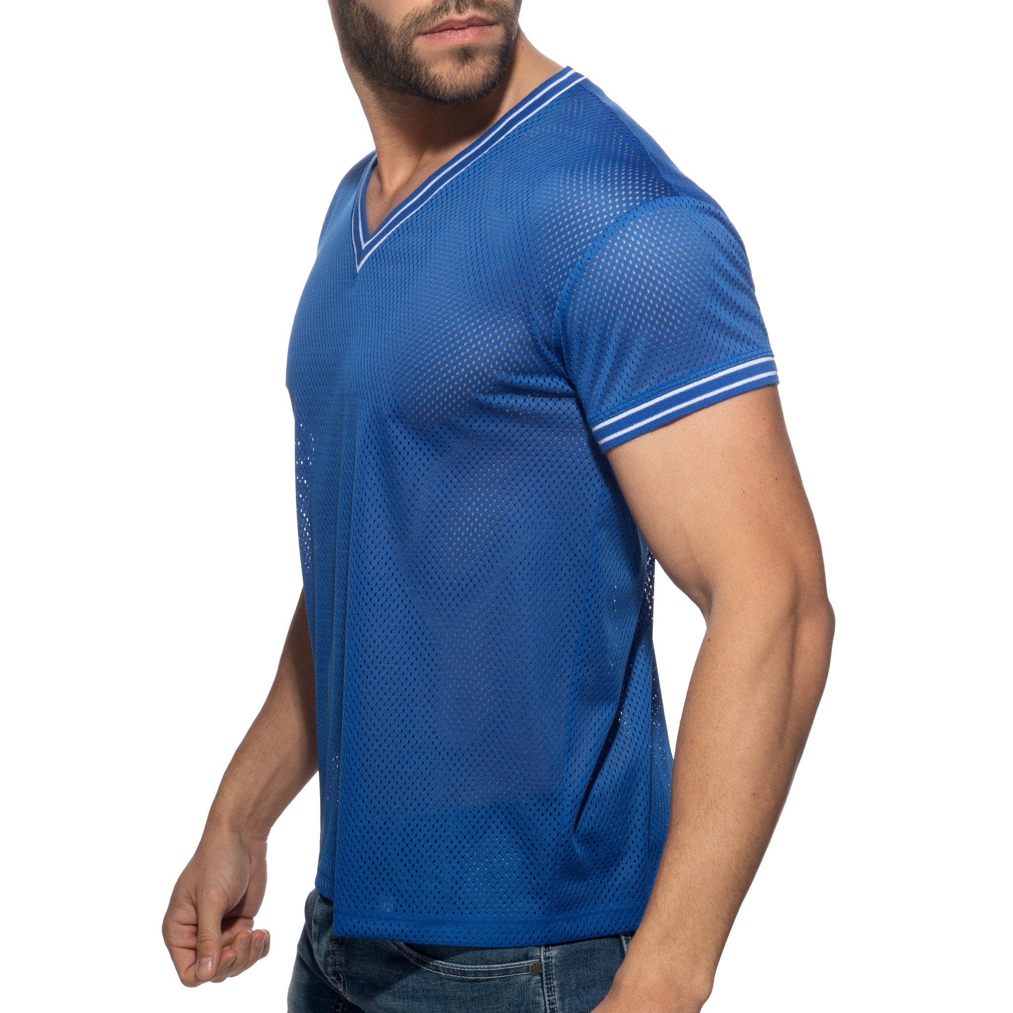 Addicted Slam V-Neck T-Shirt Royal Blue AD1280