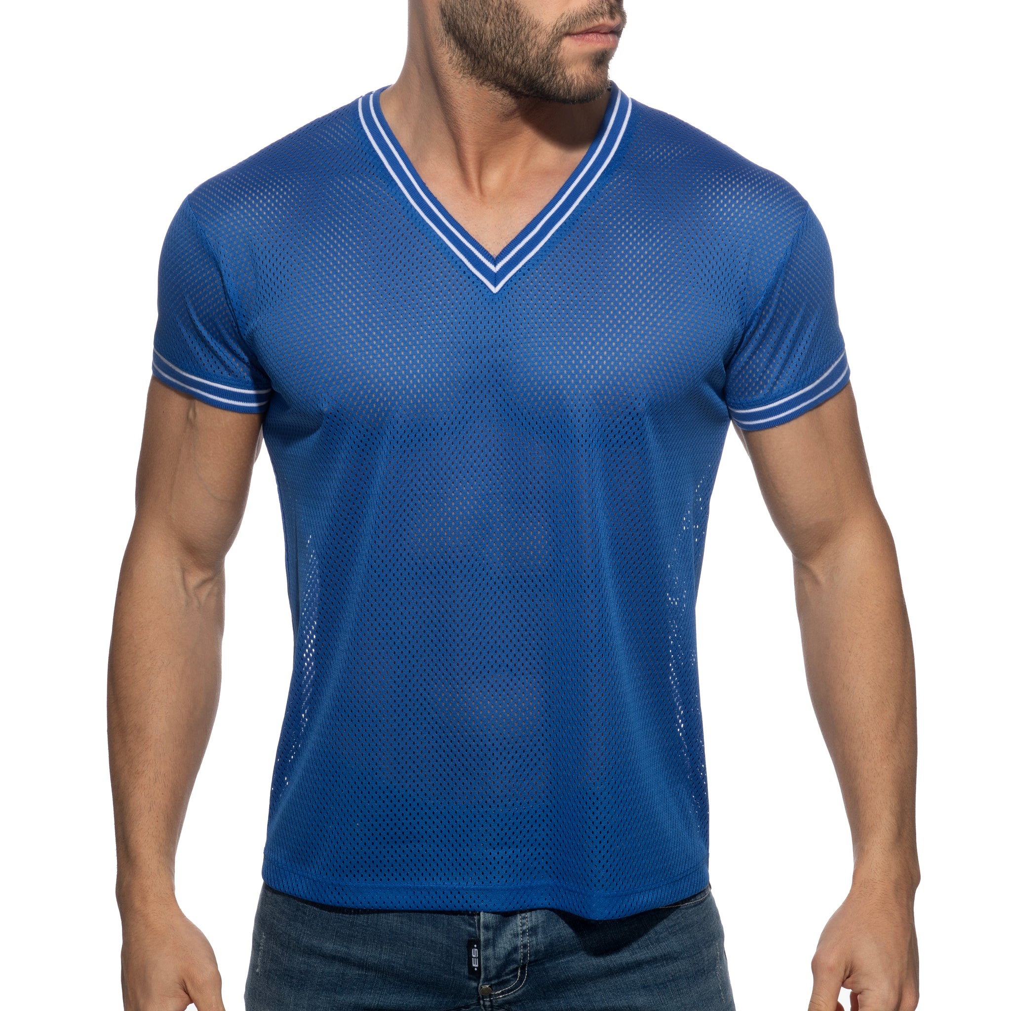 Addicted Slam V-Neck T-Shirt Royal Blue AD1280