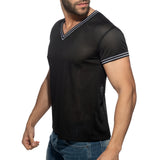 Addicted Slam V-Neck T-Shirt Black AD1280