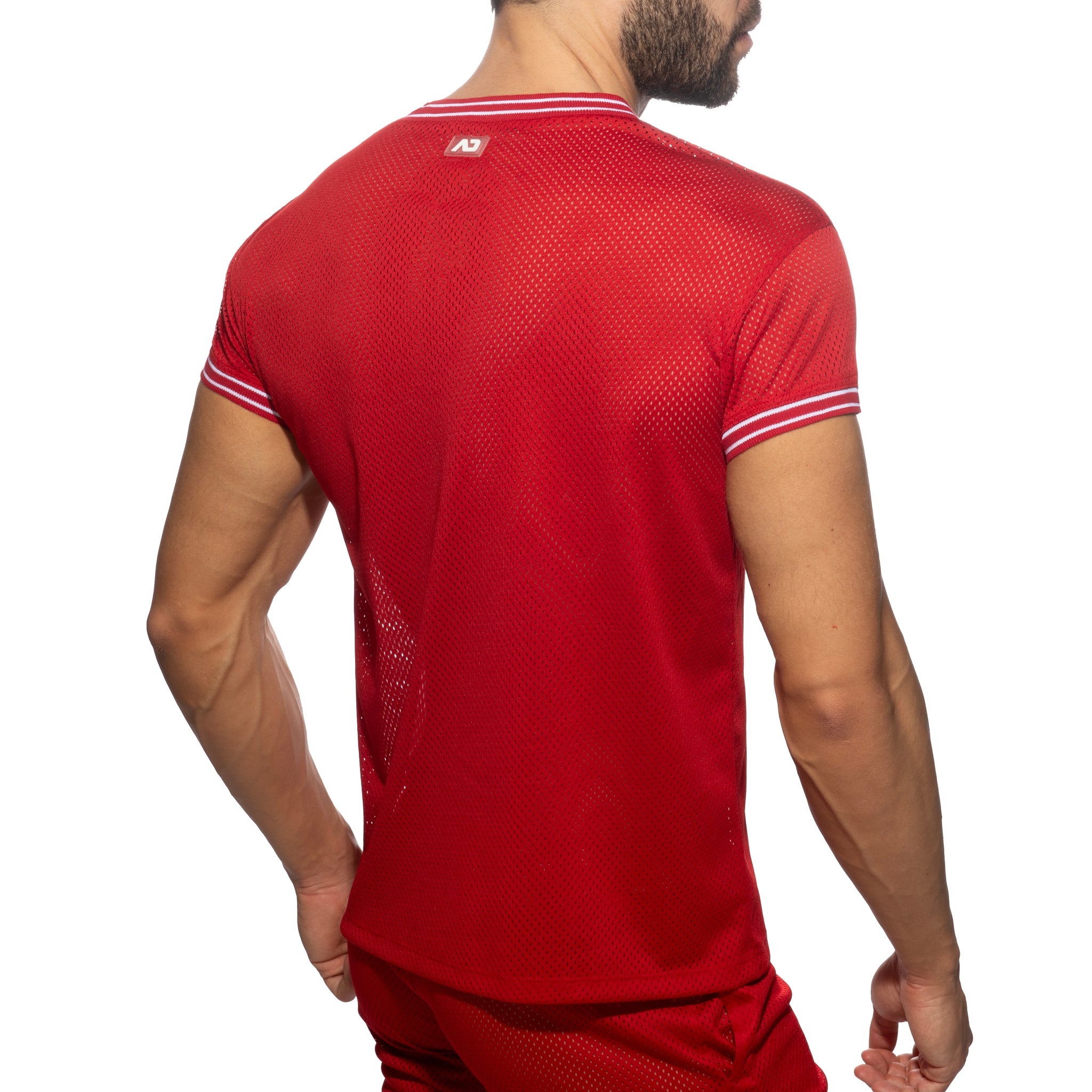 Addicted Slam V-Neck T-Shirt Red AD1280