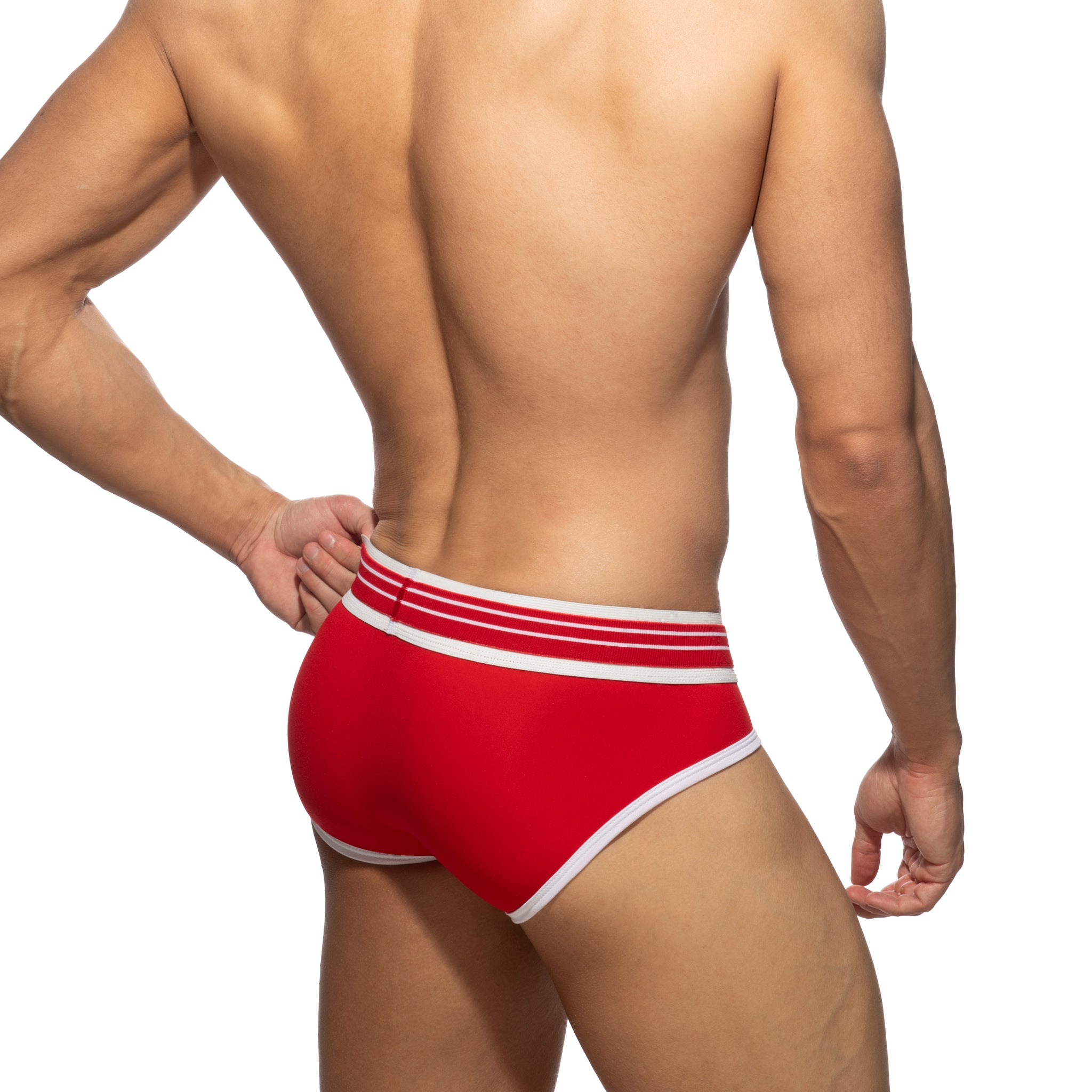 Addicted Double Trouble Brief Red AD1282