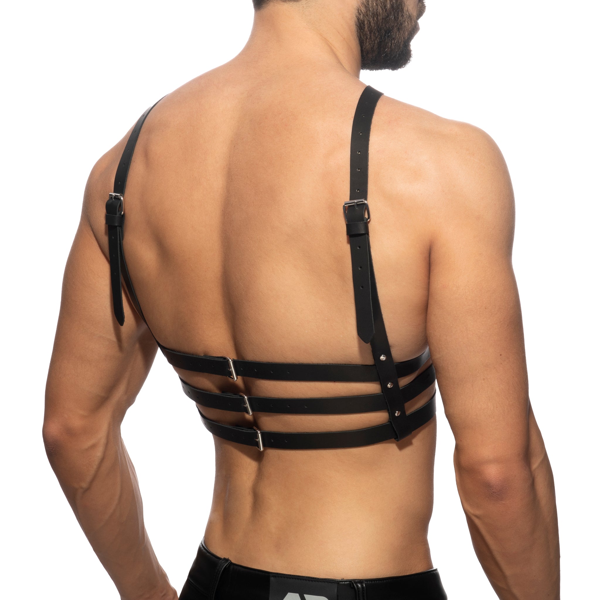 AD Fetish Stack Leather Harness Black ADF200