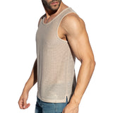 ES Collection Formentera Retro Tank Top Beige TS337