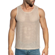 ES Collection Formentera Retro Tank Top Beige TS337