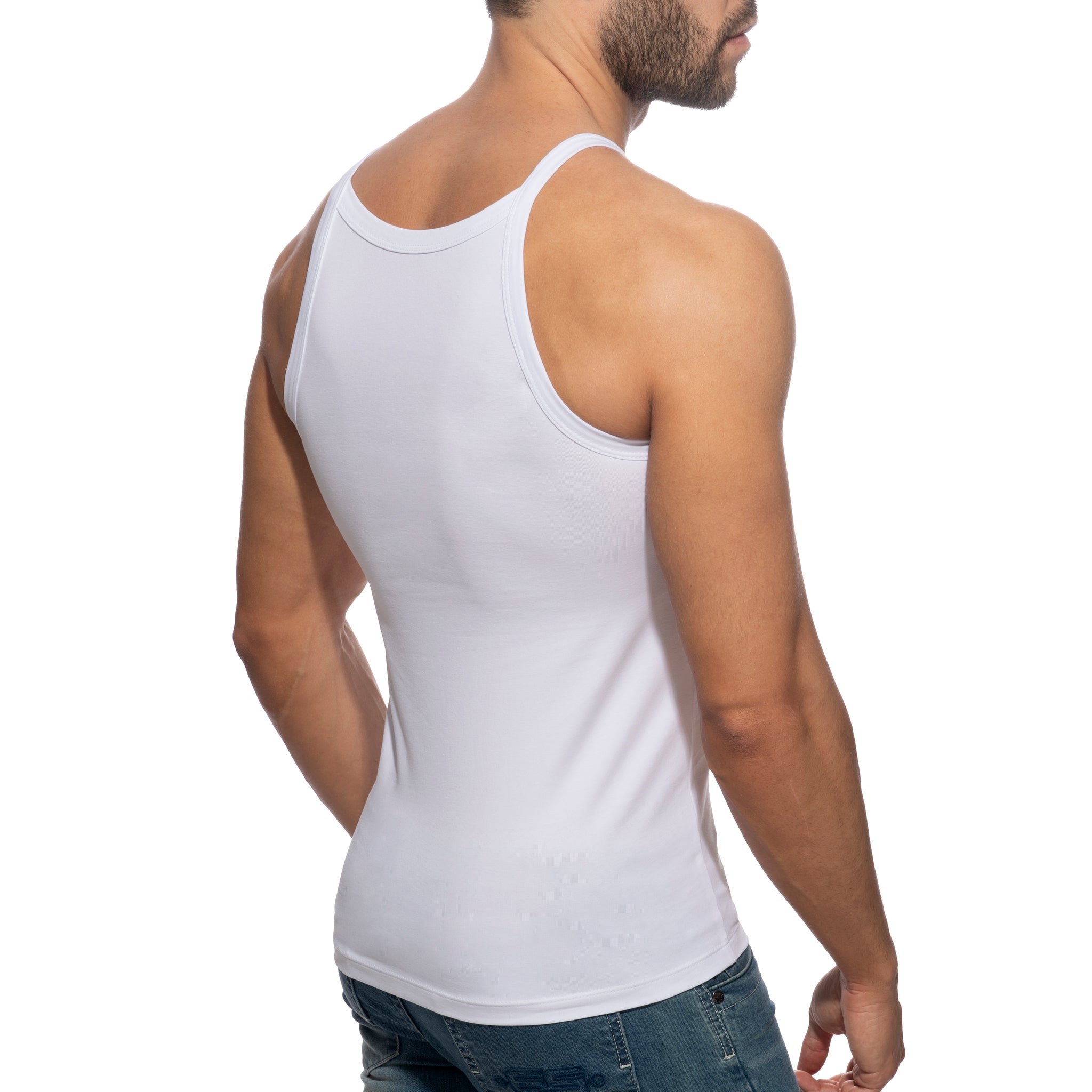 Addicted Dick Addickted Tank Top White AD1284