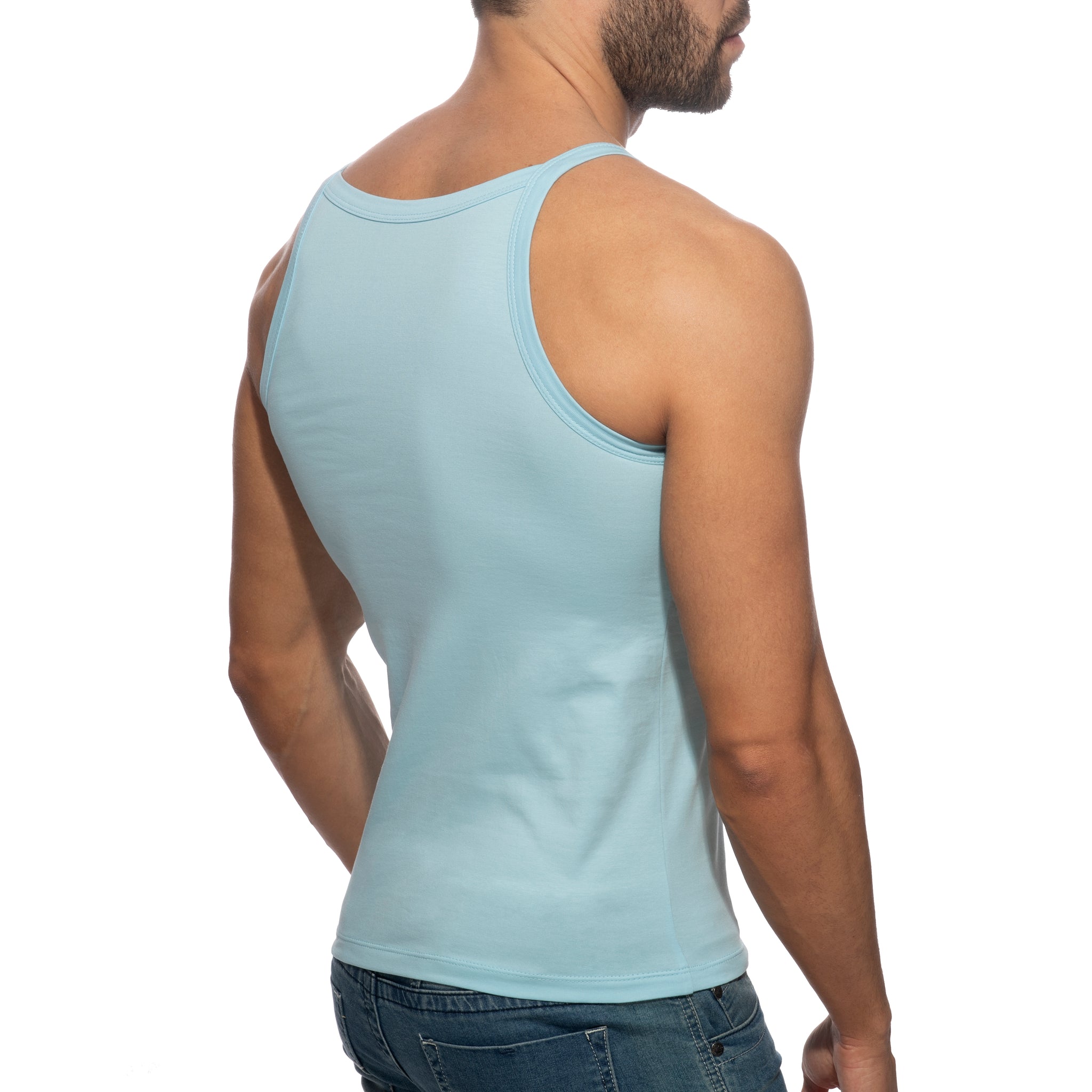 Addicted Dick Addickted Tank Top Sky Blue AD1284