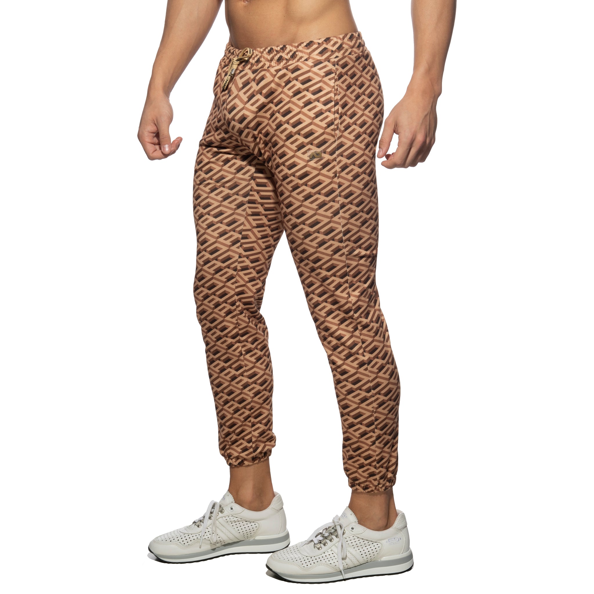 Addicted AD Allover Homewear Pants Brown AD1058