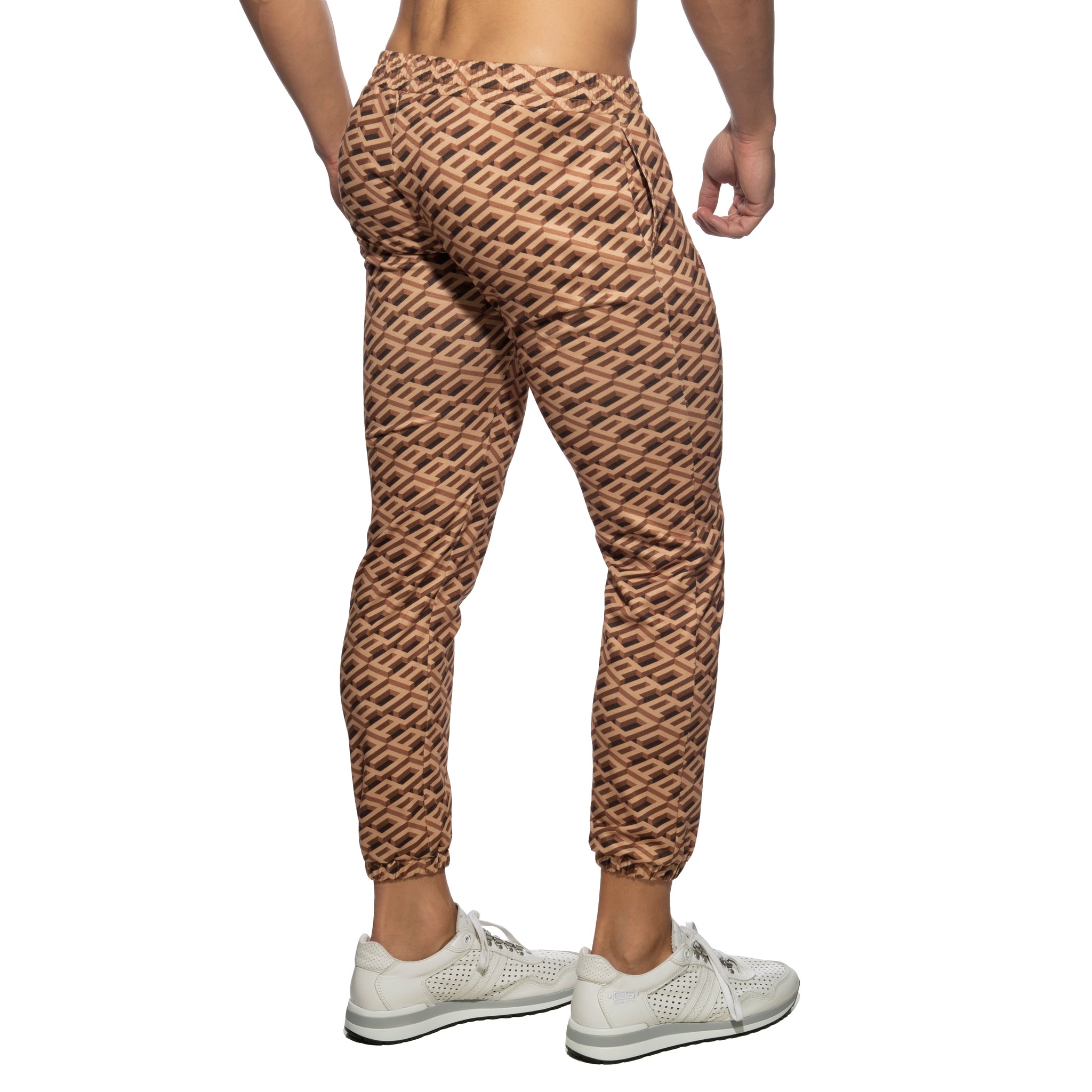 Addicted AD Allover Homewear Pants Brown AD1058