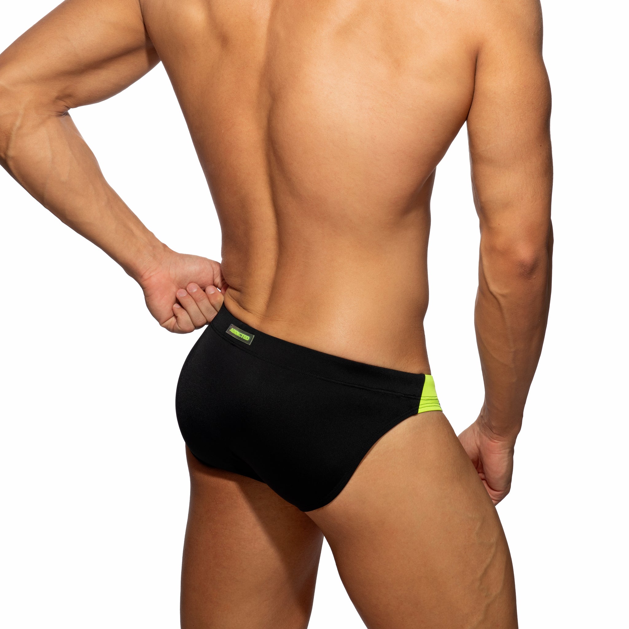 Addicted Sudan Swim Brief Black ADS344