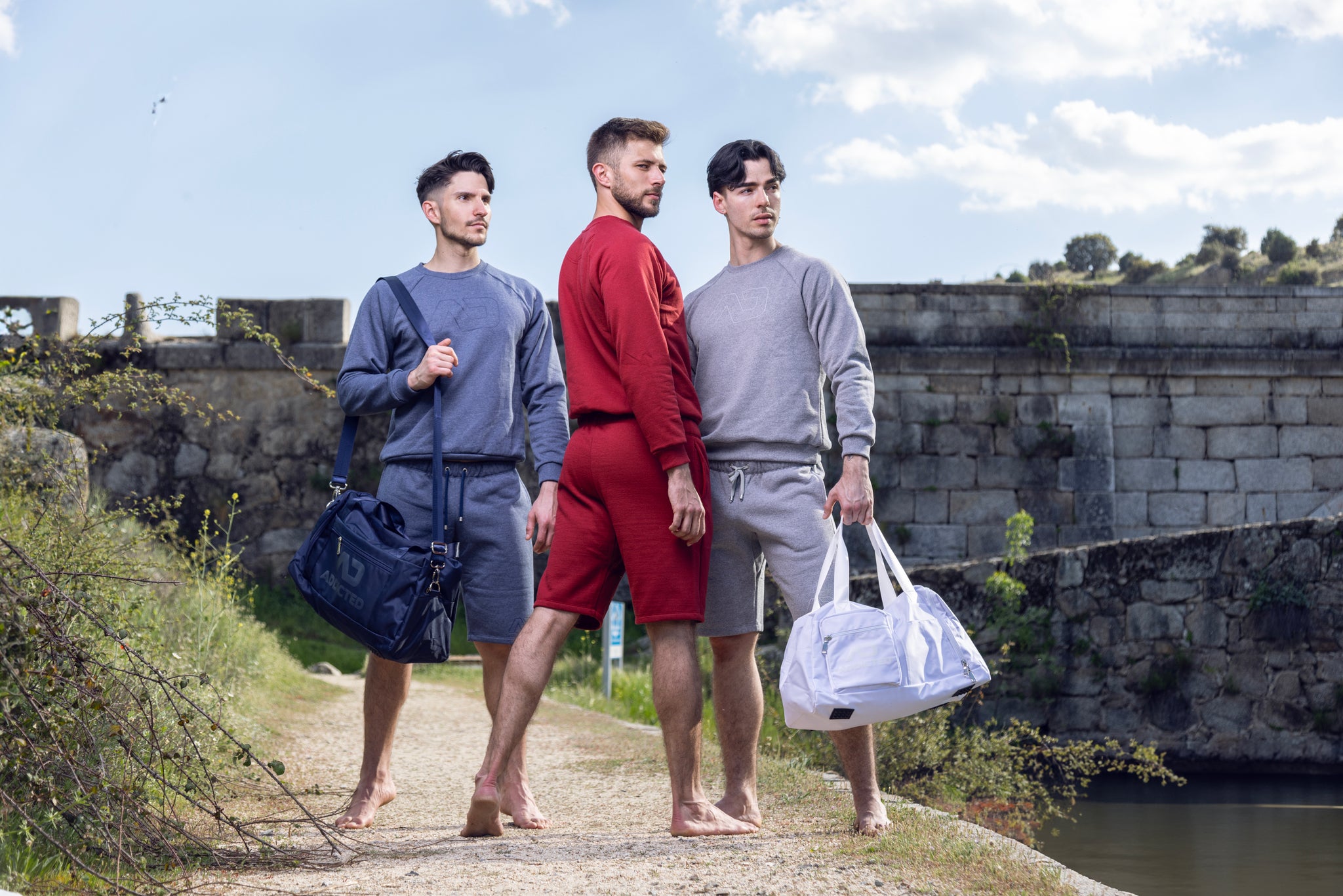 Addicted Gym Bag White AD1075