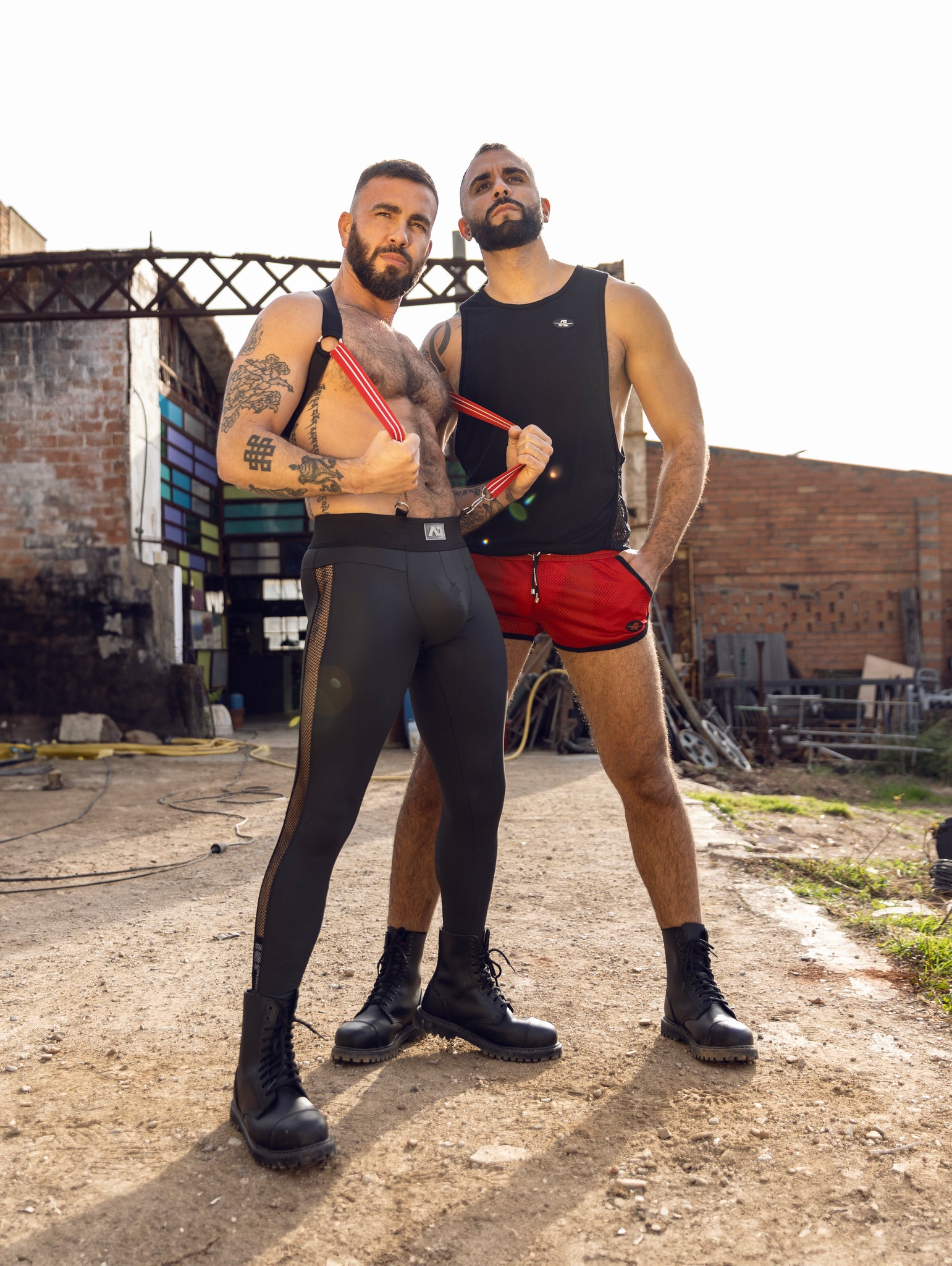 AD Fetish Mesh-Striped Low Rider Black ADF168