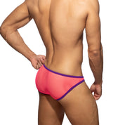 Addicted Fever Mesh Bikini Brief Neon Pink AD1332