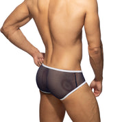 Addicted Fever Mesh Brief Navy AD1335