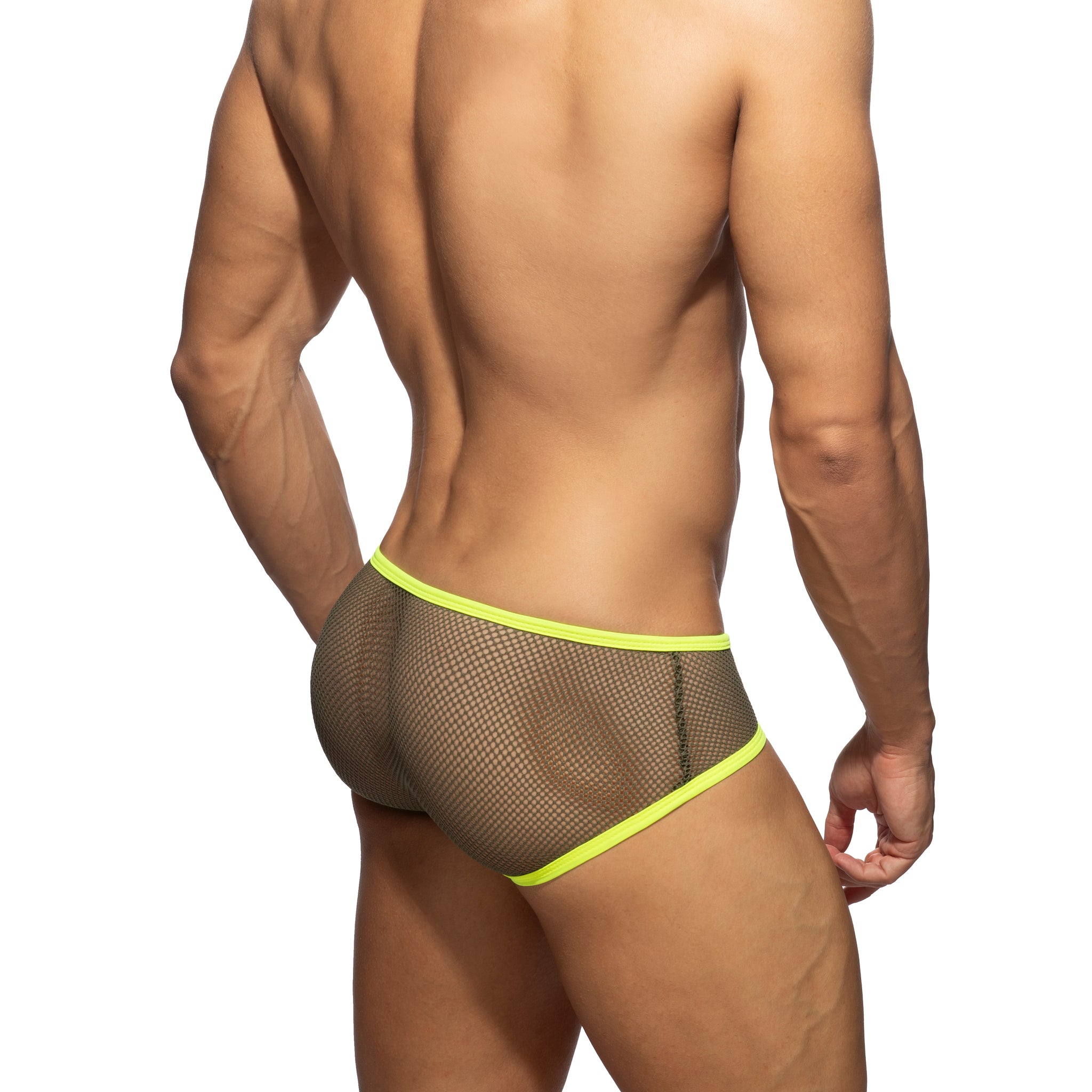 Addicted Fever Mesh Brief Khaki AD1335