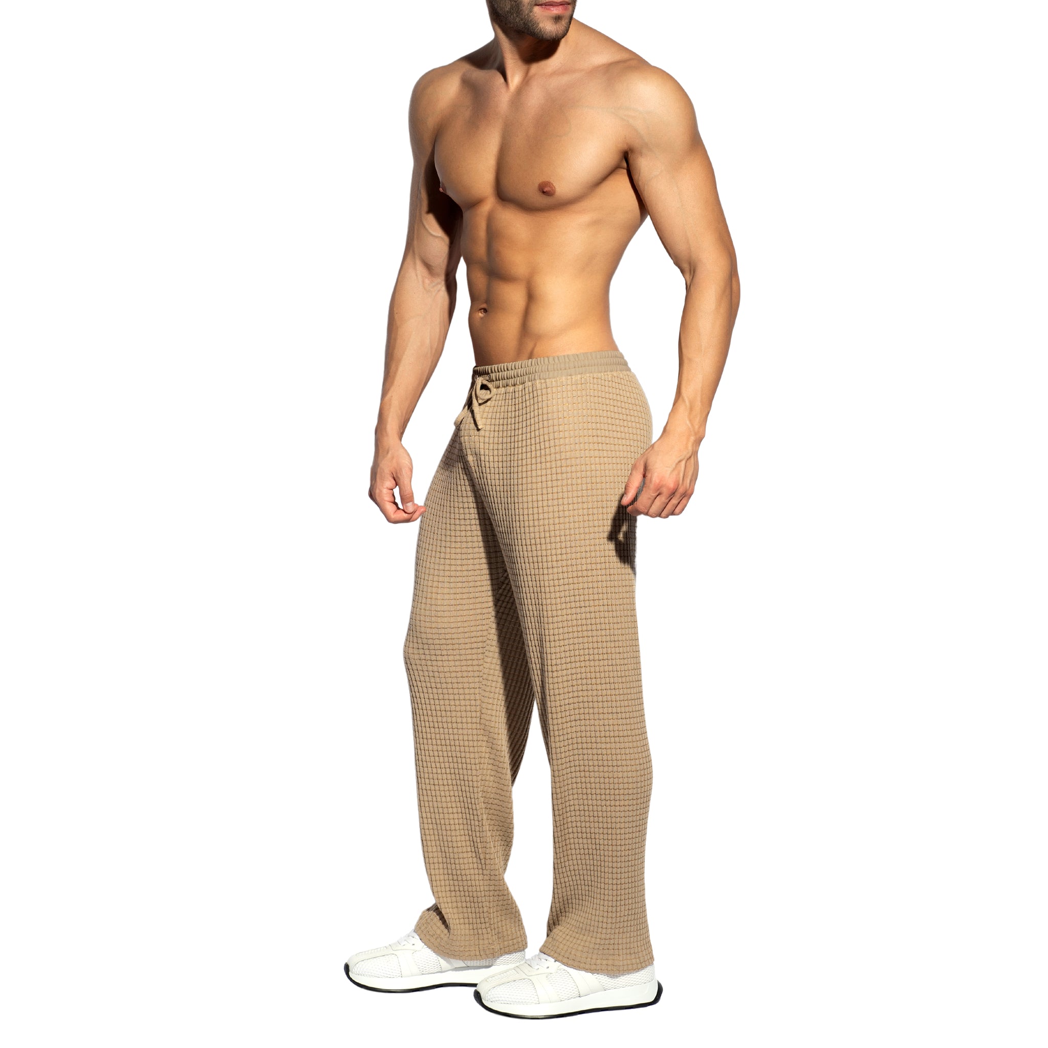 ES Collection Checkmate Long Pants Beige SP328