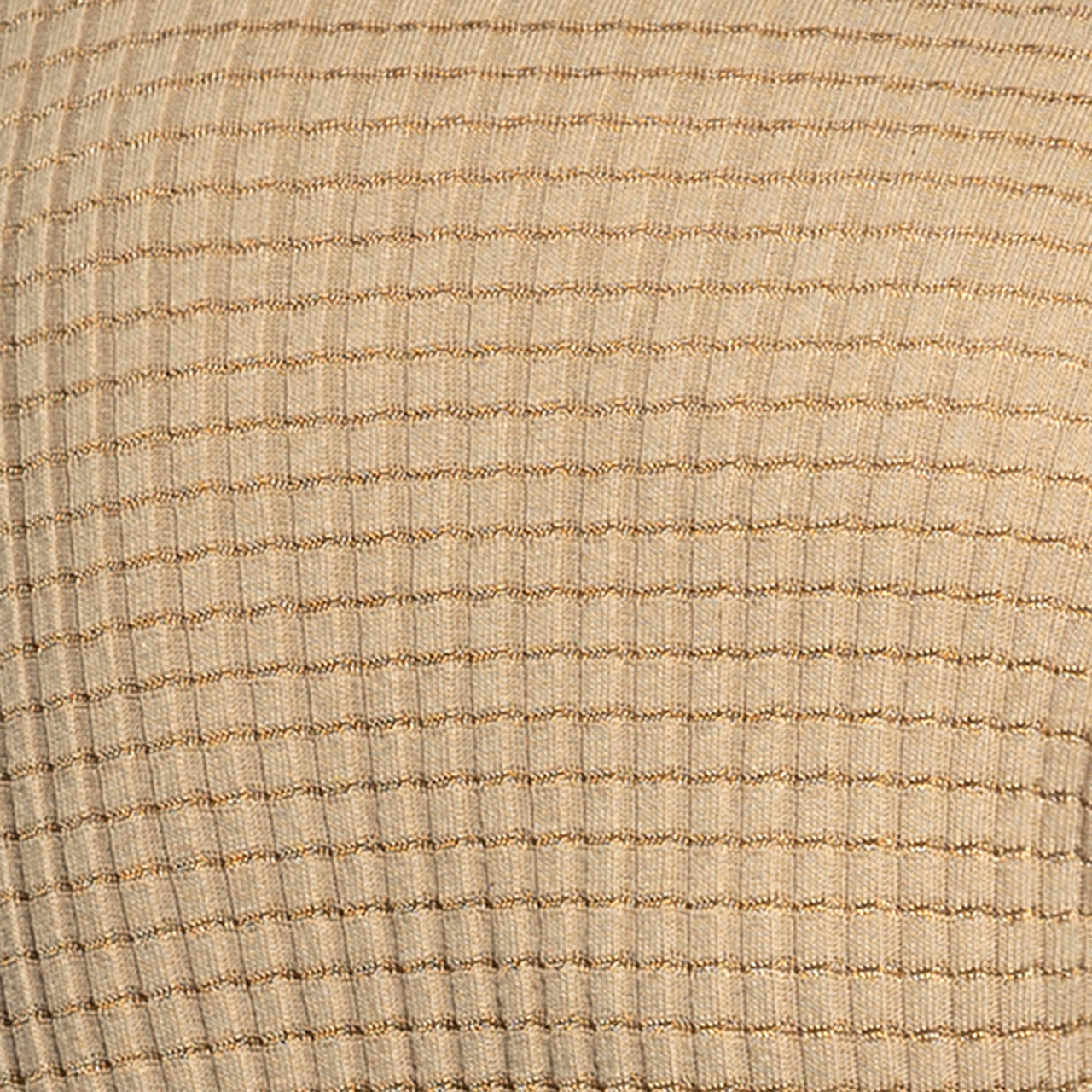 ES Collection Checkmate Midriff Crop Top Beige TS342