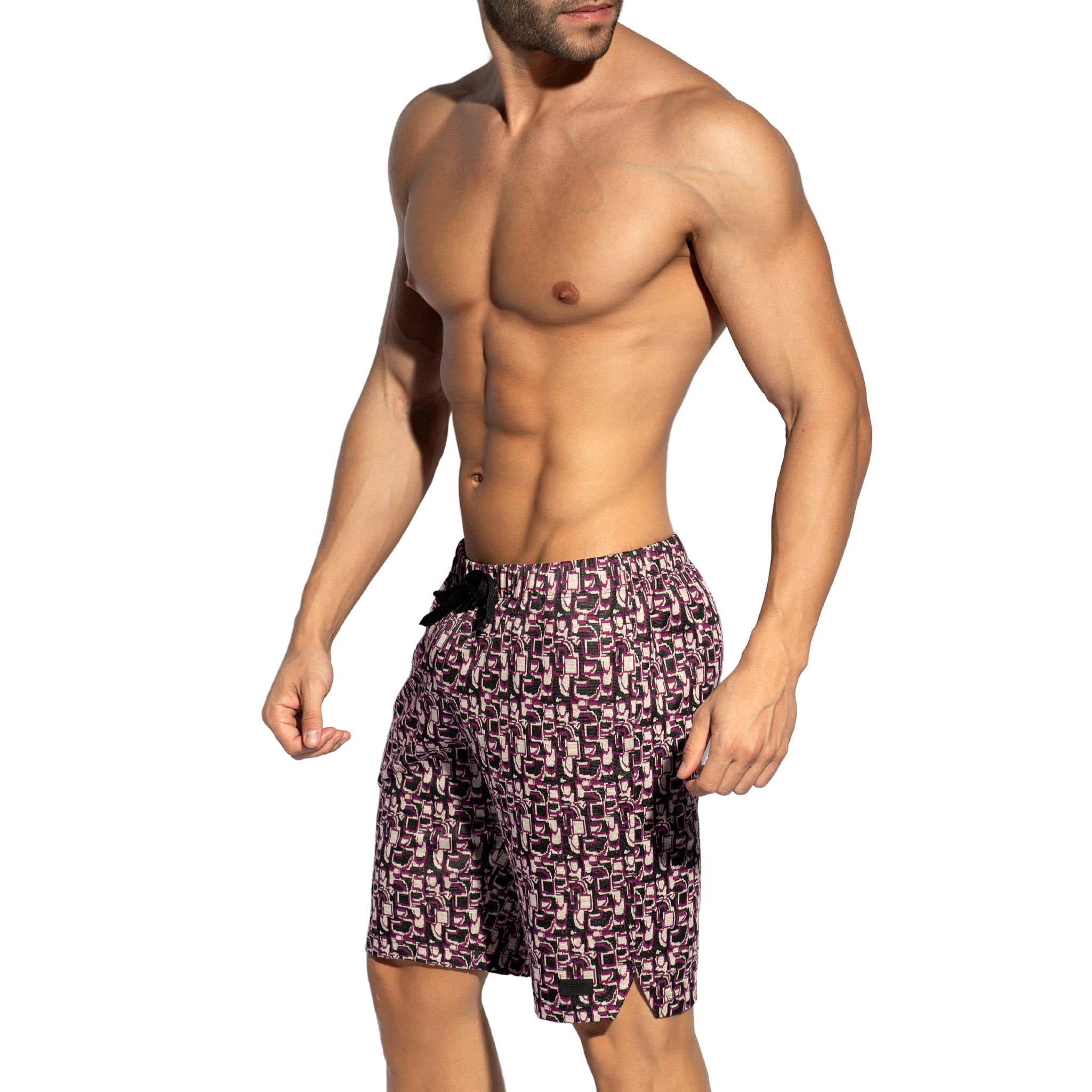 ES Collection Maze Bermuda Shorts Violet SP335