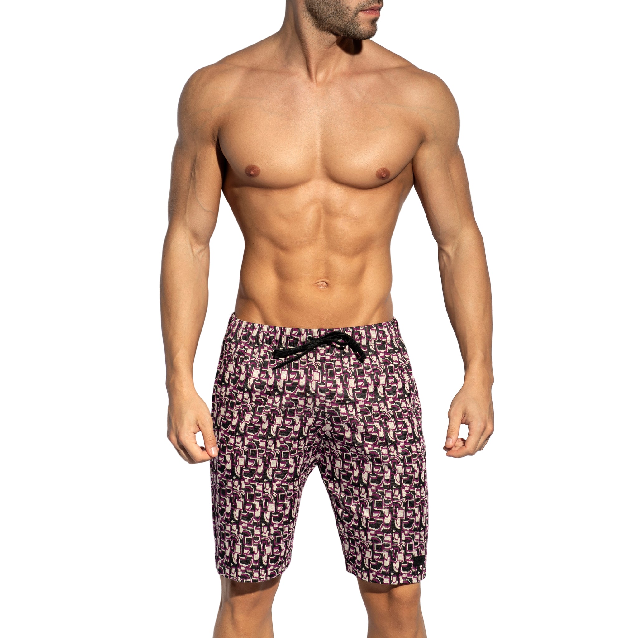 ES Collection Maze Bermuda Shorts Violet SP335