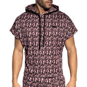 ES Collection Maze Relaxed Sleeveless Hoody Violet SP334