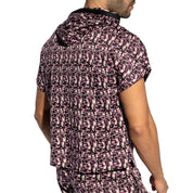 ES Collection Maze Relaxed Sleeveless Hoody Violet SP334